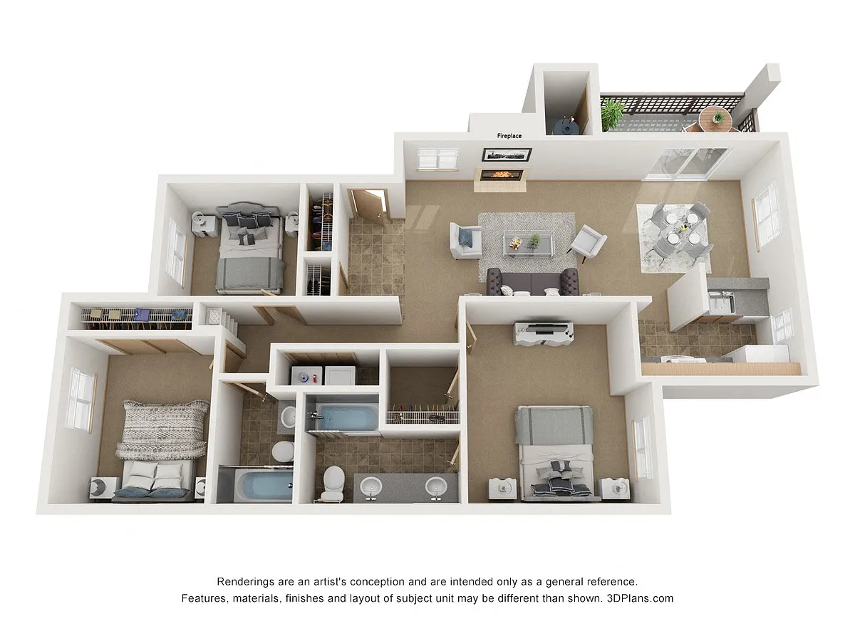 Floor plan 3x2 - Russell