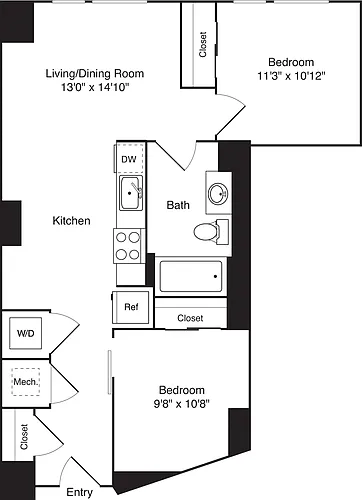 Floor plan B01
