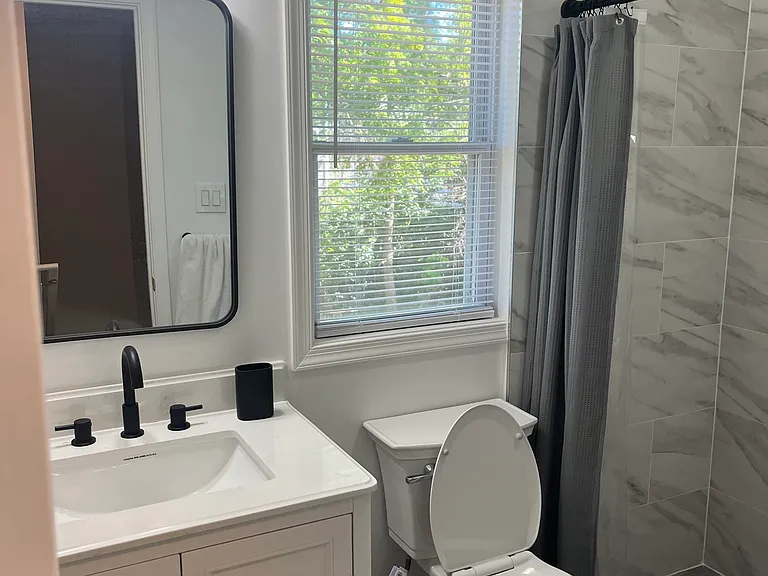 New hallway bathroom on the second floor
