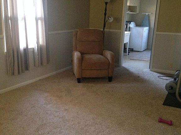 Family room and doorway into laundry room.