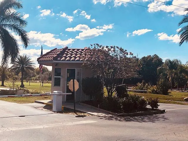 Guard gate. Entrance to the Emerald Pointe Community. For your Security. This helps make sure you r community is always safe.