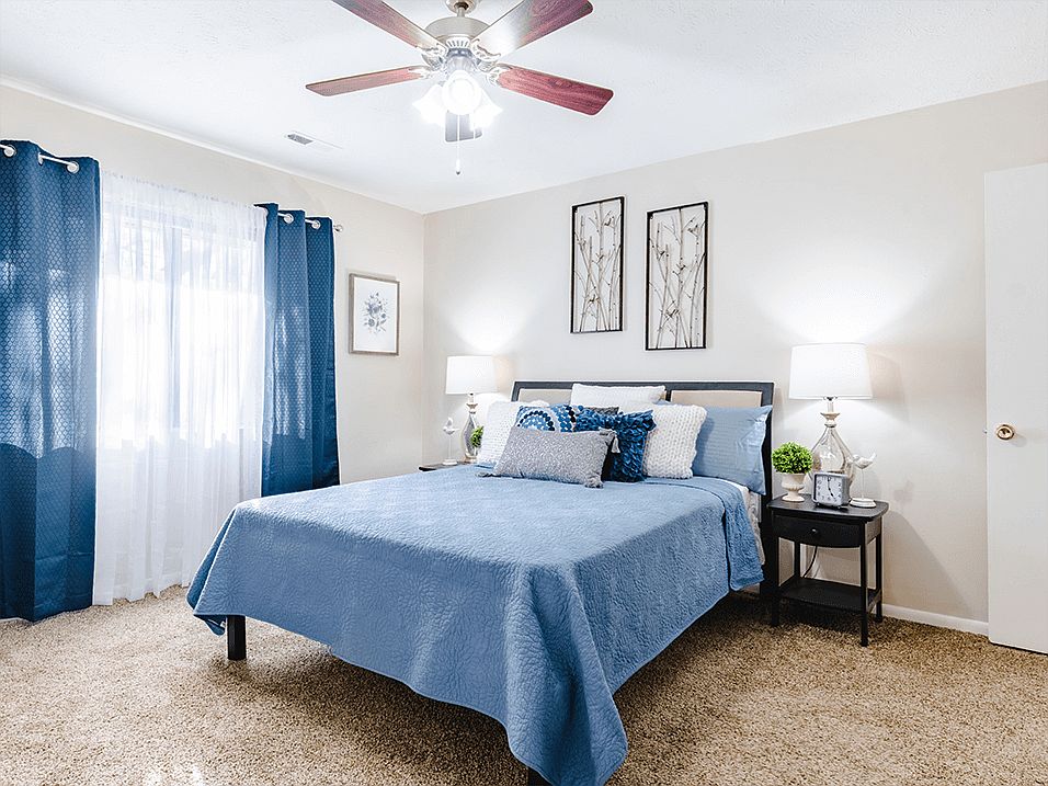 Spacious bedroom with lovely natural light