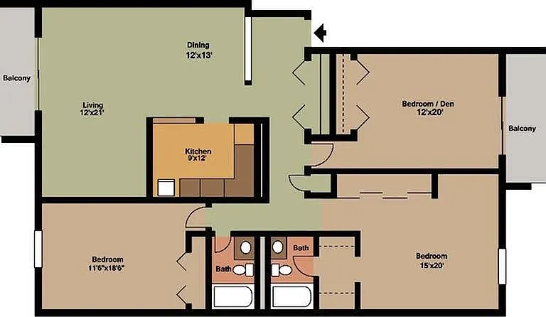 3x2 Renovated Floor Plan 3x2 Renovated Floor Plan