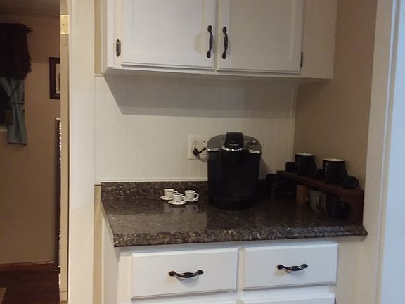 coffee bar area in kitchen