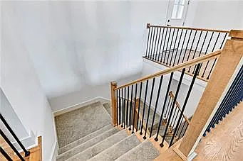 Elegant switchback stairs