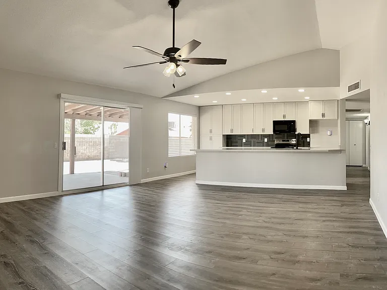 Great room and Kitchen areas