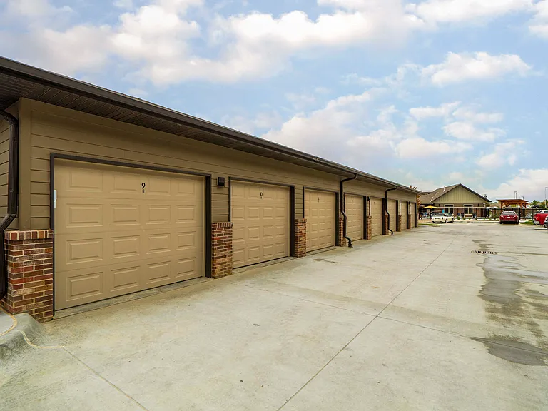 Keep your vehicle covered in our detached garage spaces, available for rent.