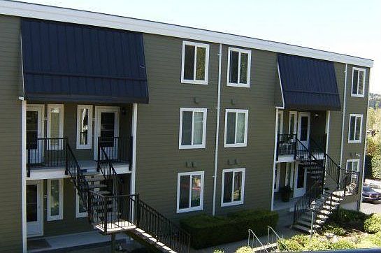 Front entry of unit.