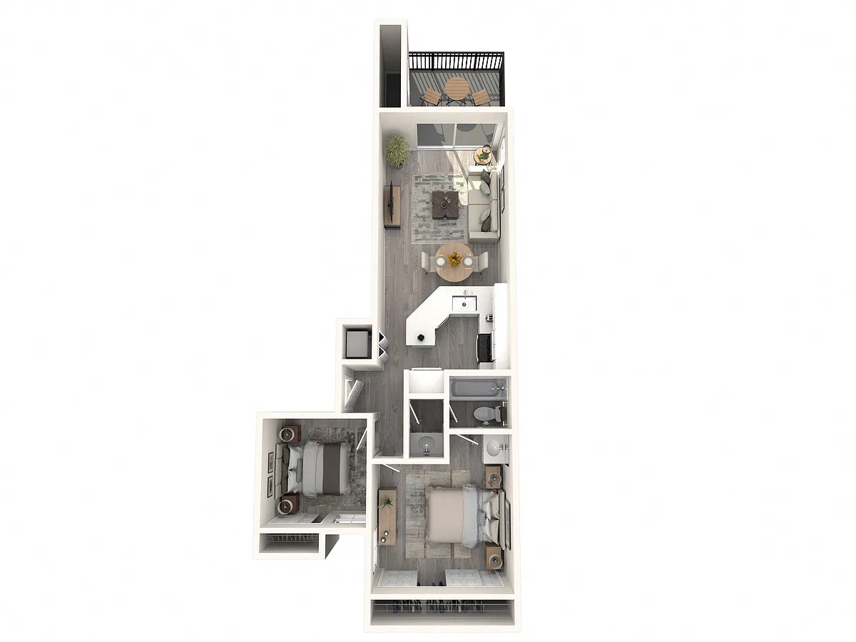 Floor plan 2X1 B