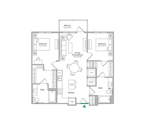 Floor plan B1-A
