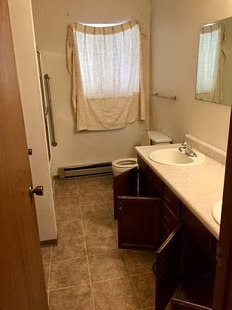 bathroom with double sink