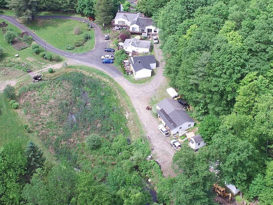 Arial view of property