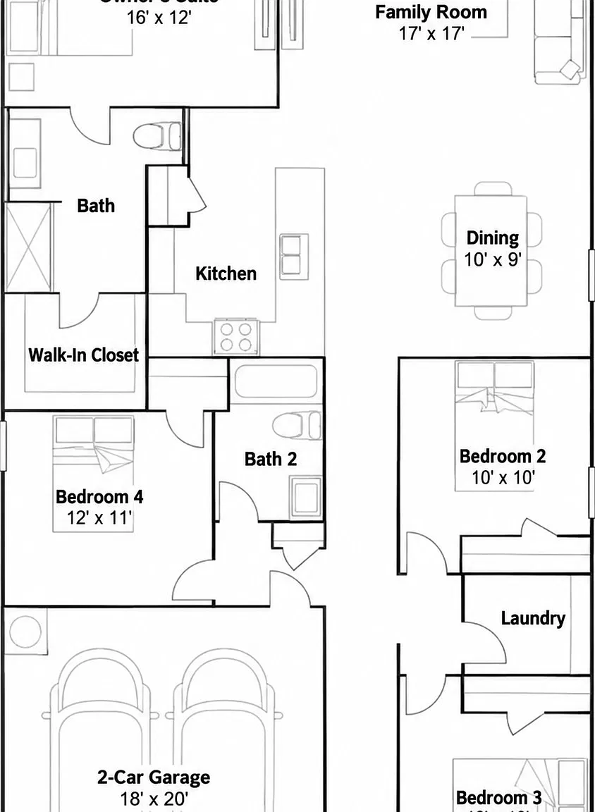 4 bed, 1720 sqft, $2,200 — Photo 2