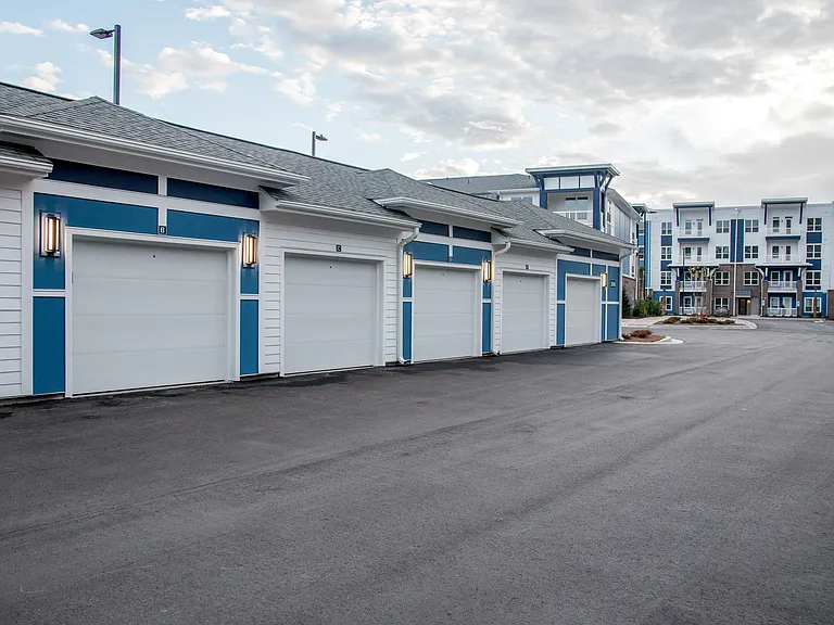 Garages at Hawthorne at Indy West in Wilmington, NC