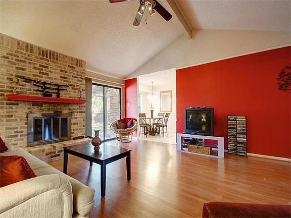 Wood Burning Fireplace and Natural Light