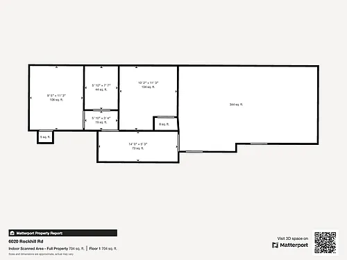 Floor plan 2 Bedrooms, 1 Bathroom