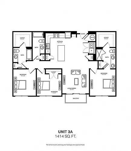 Floor plan 3A
