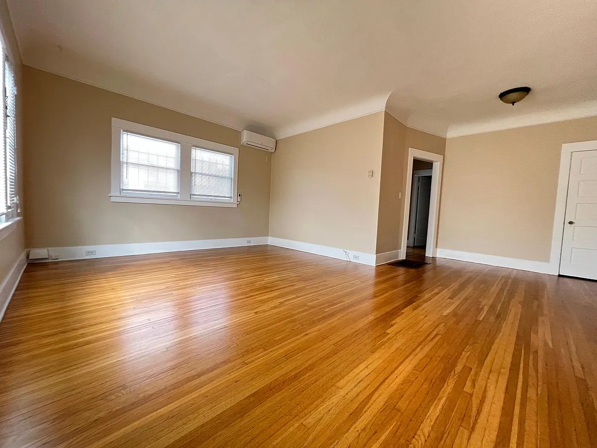 Living room / dining room from front door - 1642 La Fayette Rd