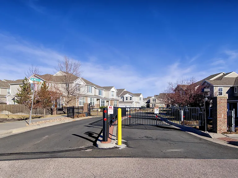 Gated neighborhood offering added safety and privacy