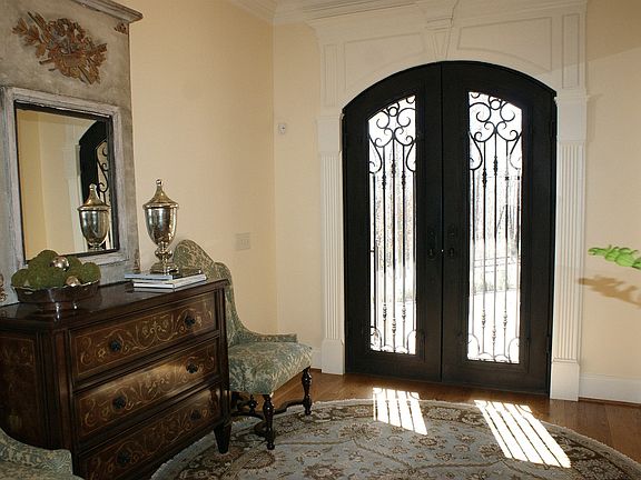Foyer with castle door entry