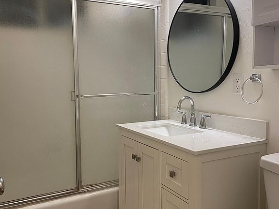 New flooring and vanity/cabinet