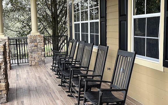 front porch of Clubhouse
