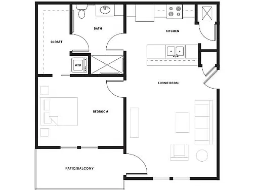 Floor plan The Roosevelt - ADA