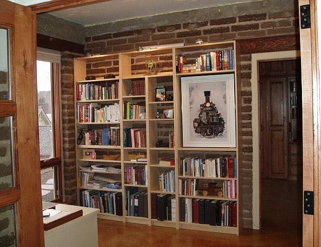 Study/library from french doors