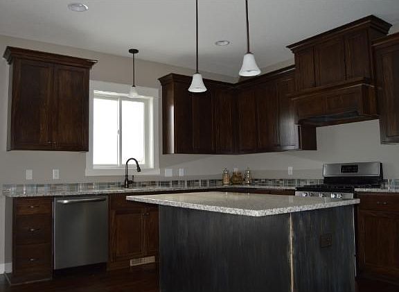 Custom cabinets with granite counter-tops
