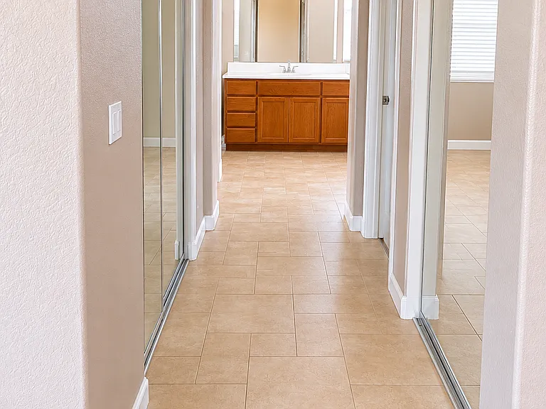 Walkway to Master Bathroom