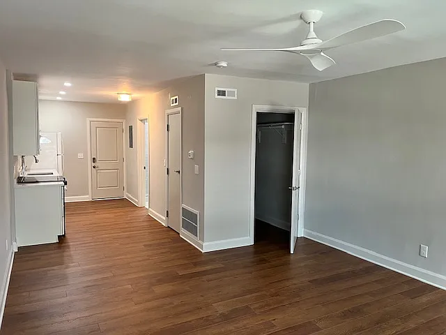 Studio facing kitchen