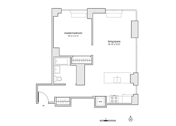 Floor plan 1 Bed/1 Bath-A37-P26-49
