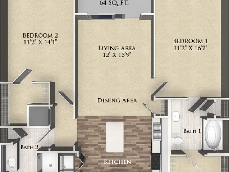 1105 Town Brookhaven Apartments — Photo 45