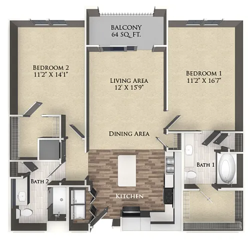 Floor plan B3