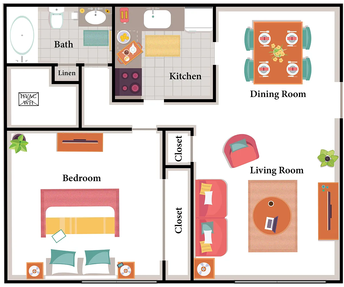 Floor plan 1X1