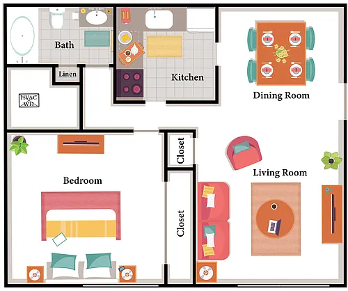 Floor plan 1X1