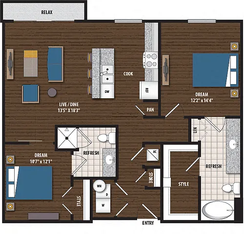 Floor plan B22