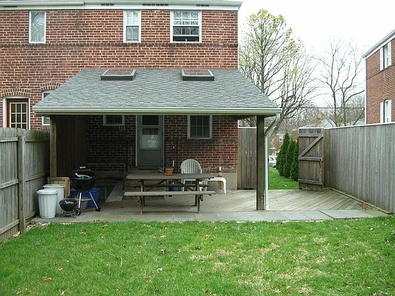rear porch roof and deck