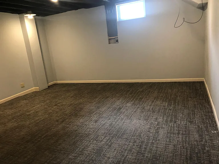 large basement rec room