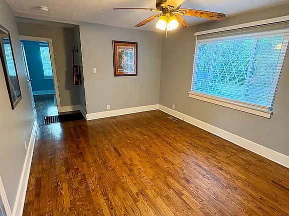 Hardwood floors in Living Room.