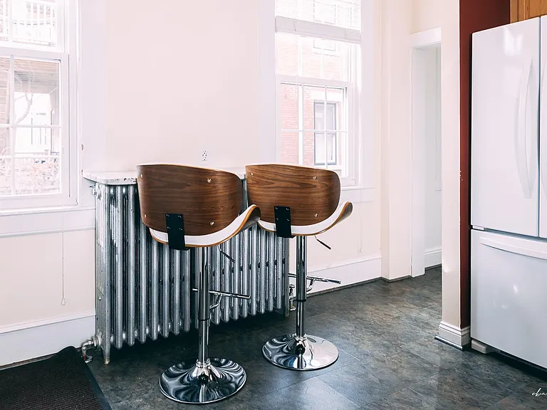 Breakfast nook in the kitchen.