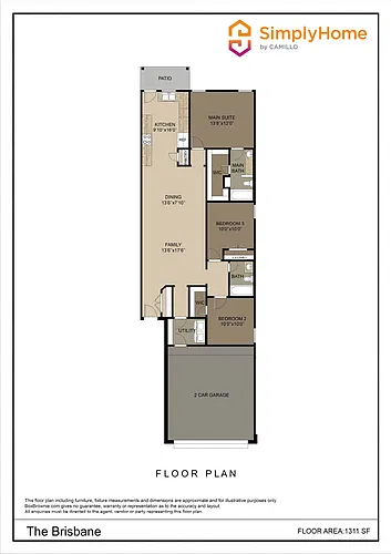 Floor plan 13851 Forest Springs Lane