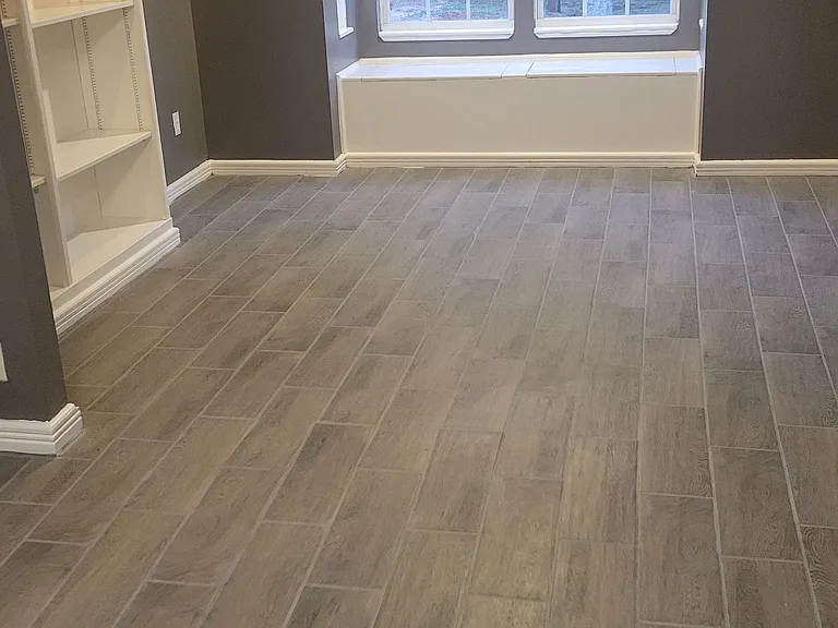 Master Bedroom with updated tile flooring