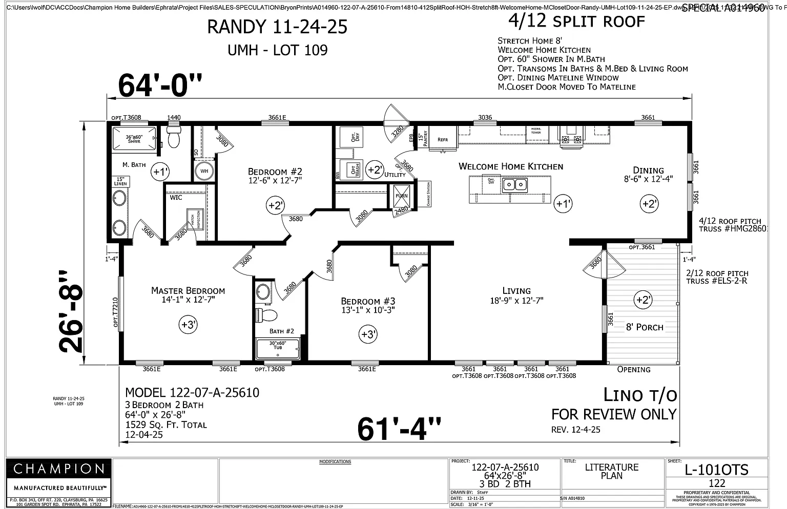 Redman 109 Oxford Village Plan, Oxford Village photo 1