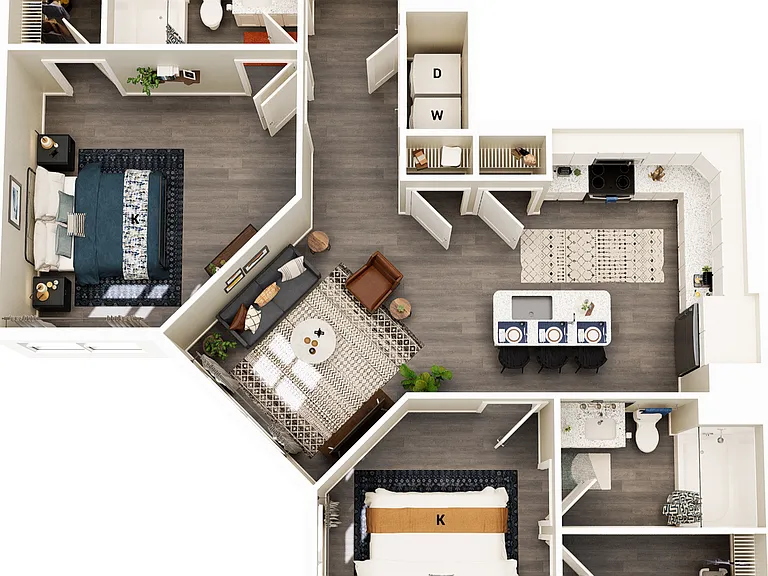 B3 floor plan Prose McCullough Station
