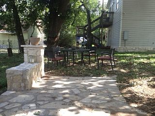 Large Shady Backyard with Patio