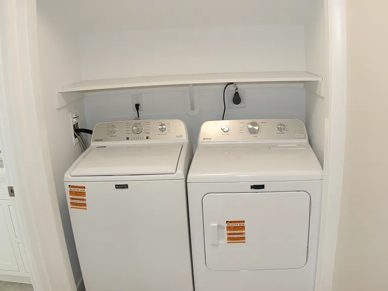 Second Floor Laundry, Brand New Washer & Dryer