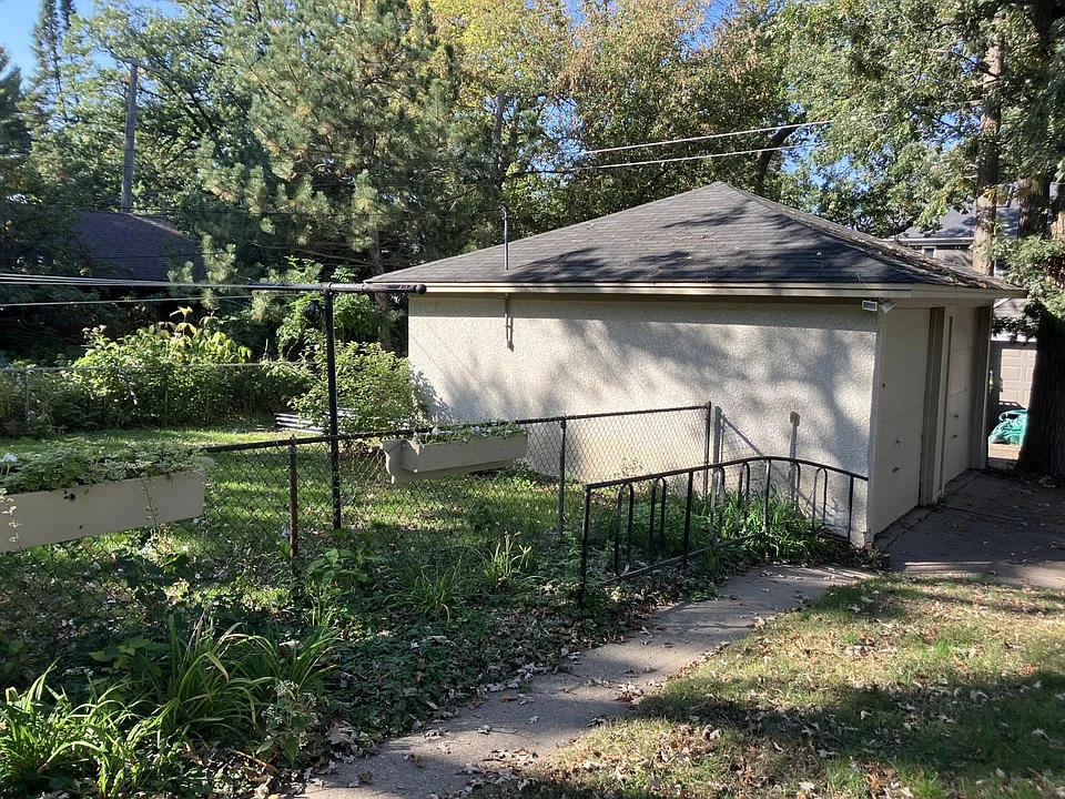 Fenced yard