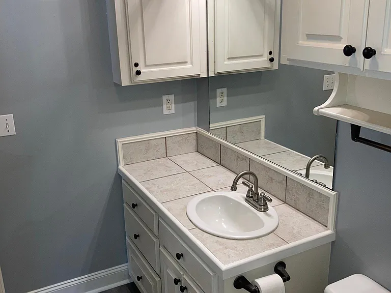 Hallway bathroom