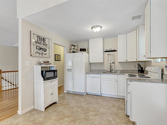 Kitchen with granite countertops